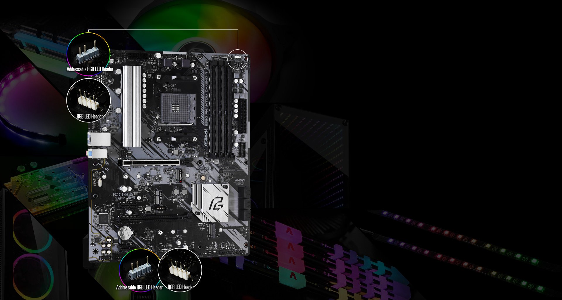 Asrock b550 phantom gaming 4 подключение